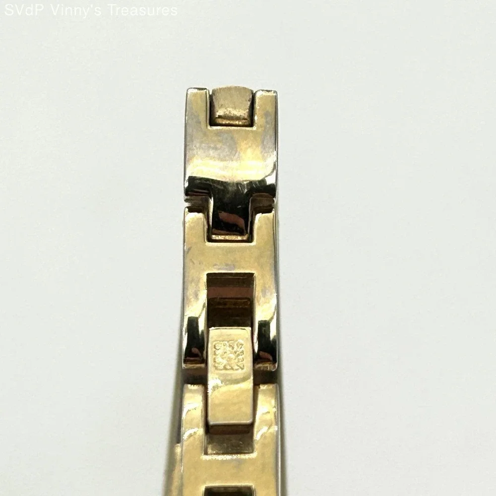 Anne Klein Gold Tone Womens Watch Classic Bracelet Chain Minimalist Capsule